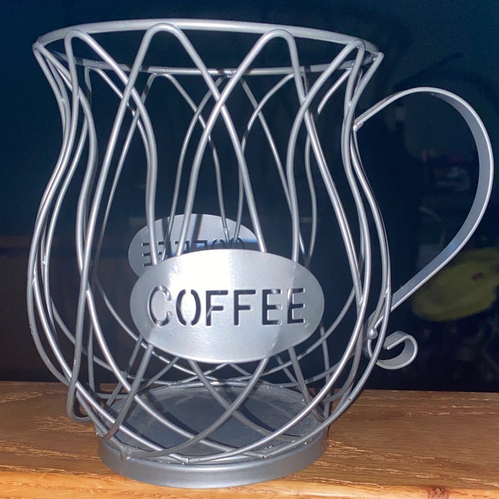 Silver Coffee K-Pod Holder